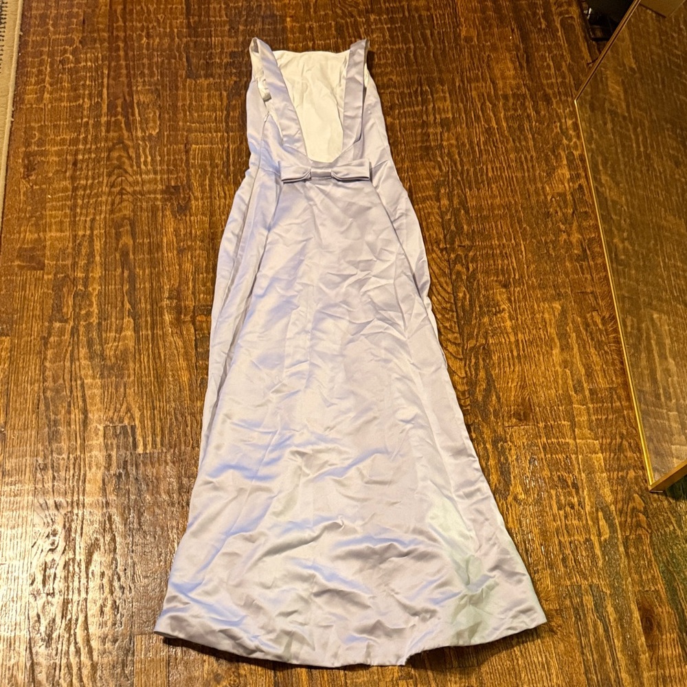 Vintage 90s Jessica McClintock Neiman Marcus Mermaid Gown Train Periwinkle